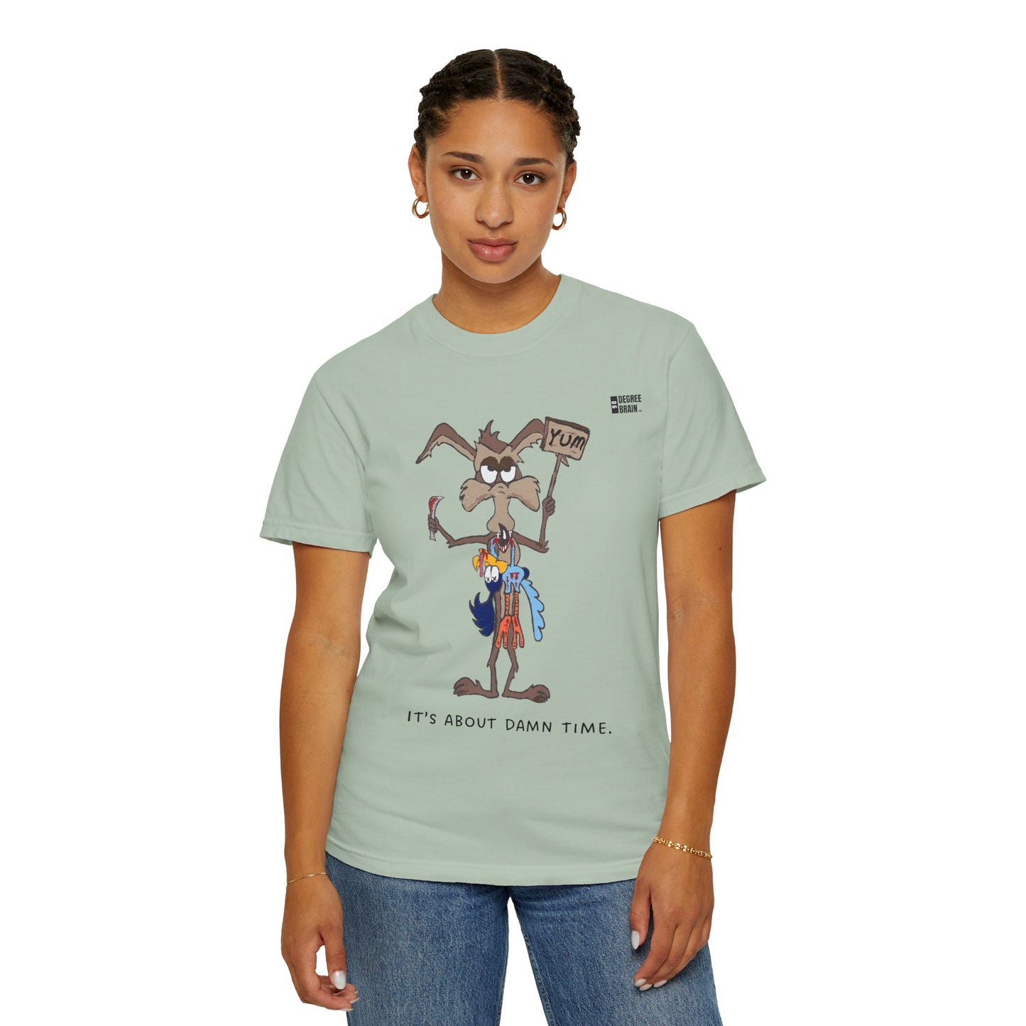 "It's About Damn Time" Unisex Garment-Dyed T-shirt