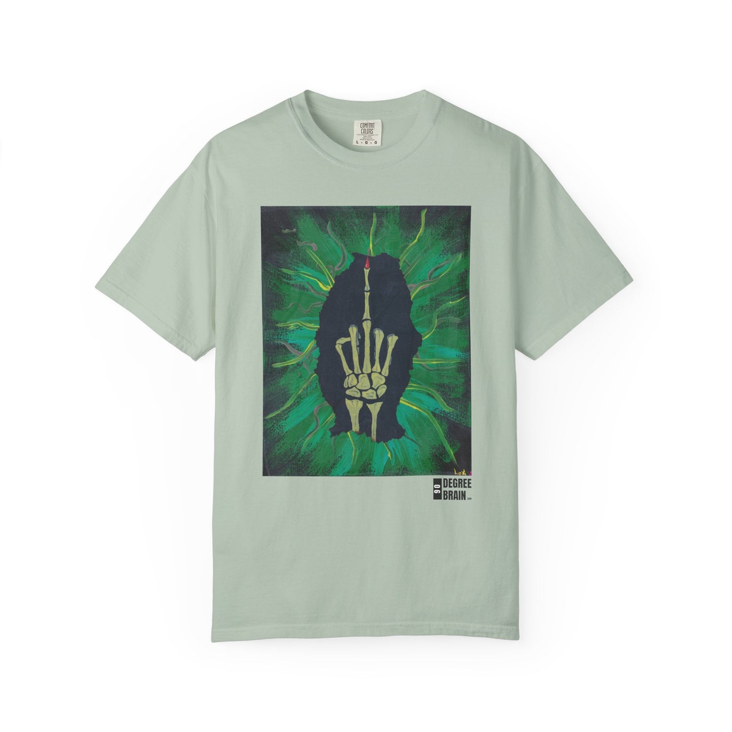 "Green Bird" Unisex Garment Dyed T-Shirt