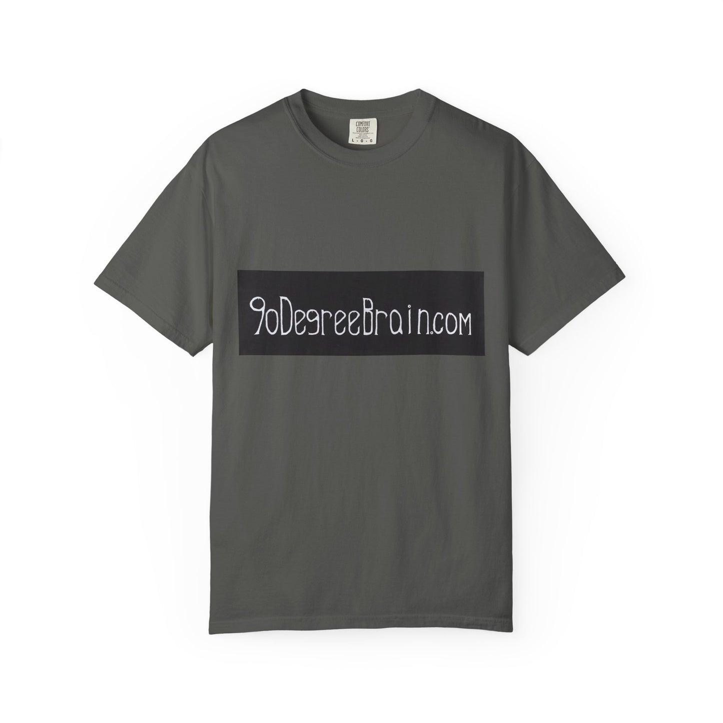 "90 Degree Brain Dot Com" Unisex Garment Dyed T-Shirt