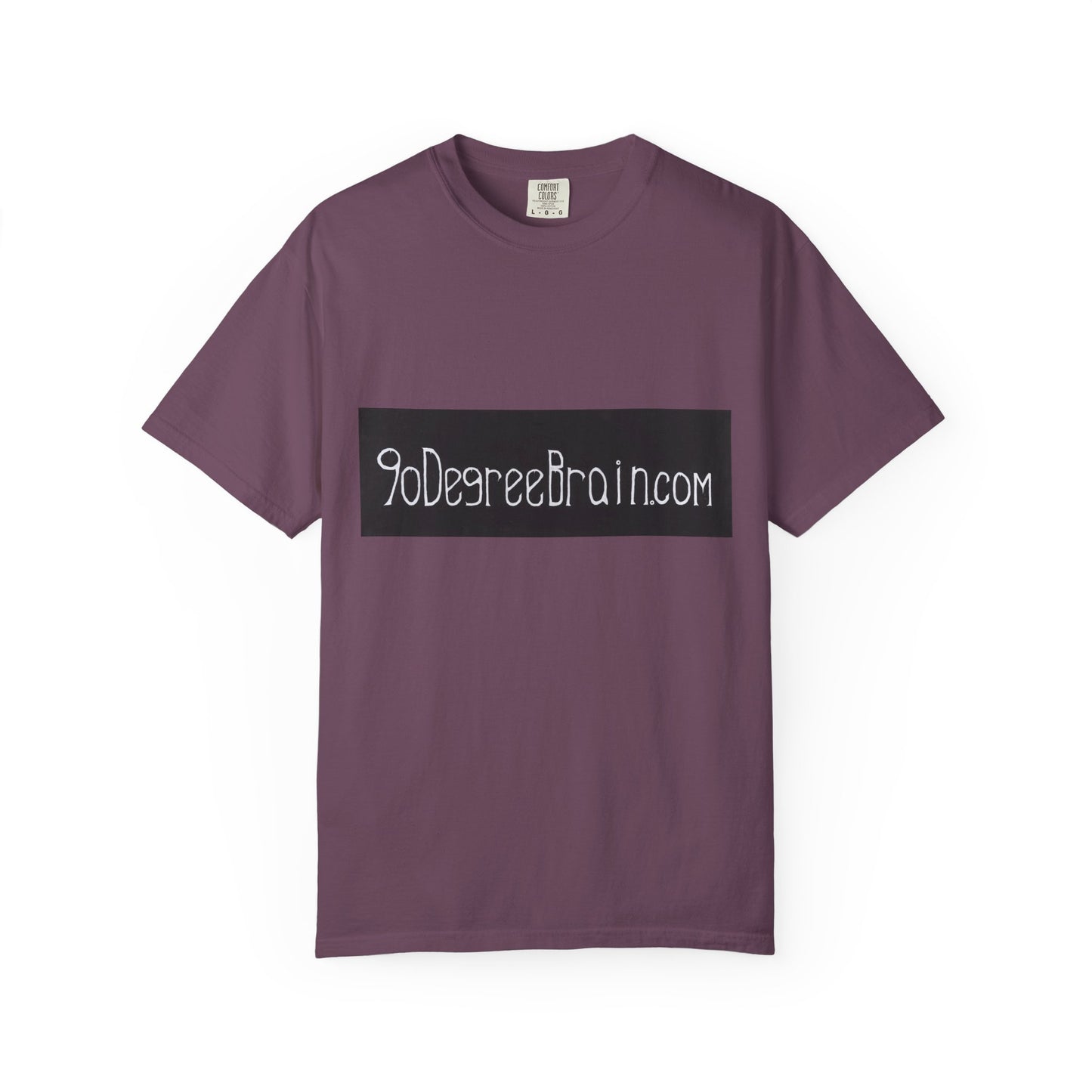 "90 Degree Brain Dot Com" Unisex Garment Dyed T-Shirt