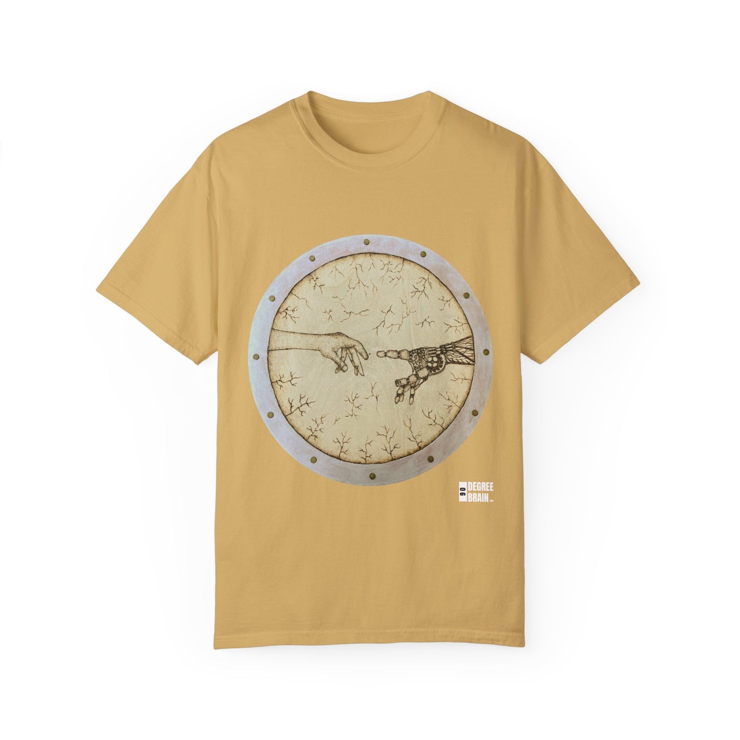 "Adam Creates Robot" Unisex Garment Dyed T-Shirt