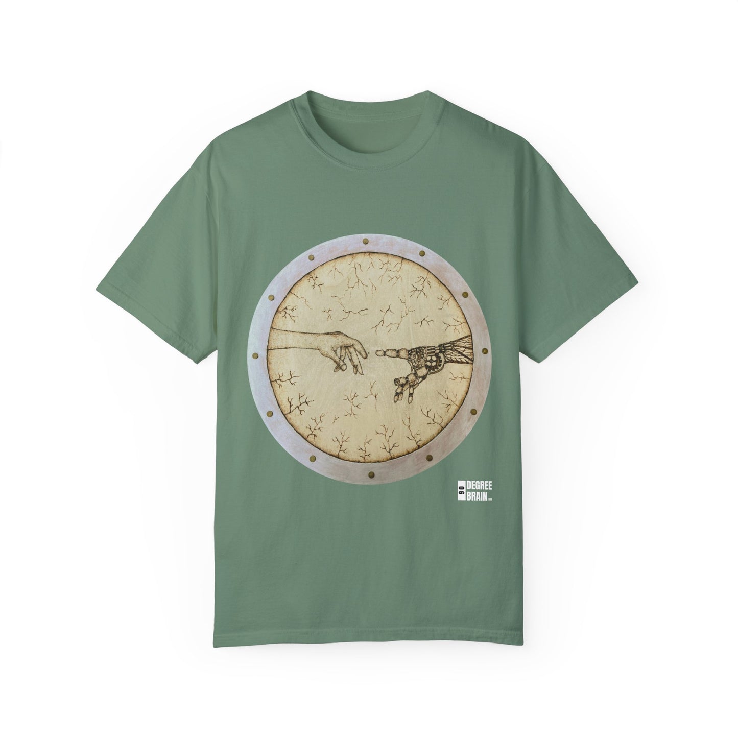 "Adam Creates Robot" Unisex Garment Dyed T-Shirt