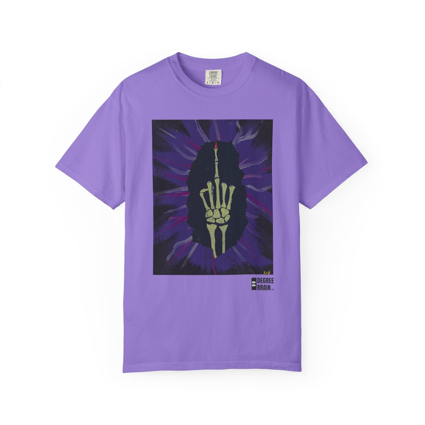 "Purple Bird" Unisex Garment Dyed T-Shirt