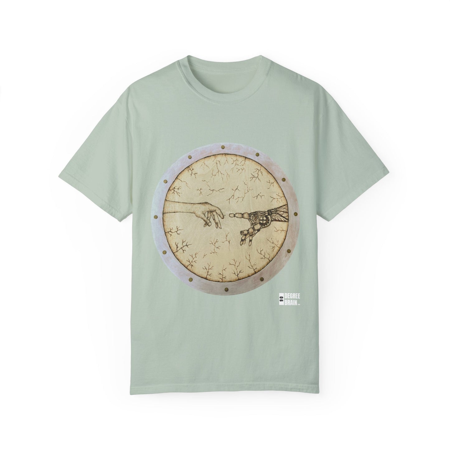 "Adam Creates Robot" Unisex Garment Dyed T-Shirt