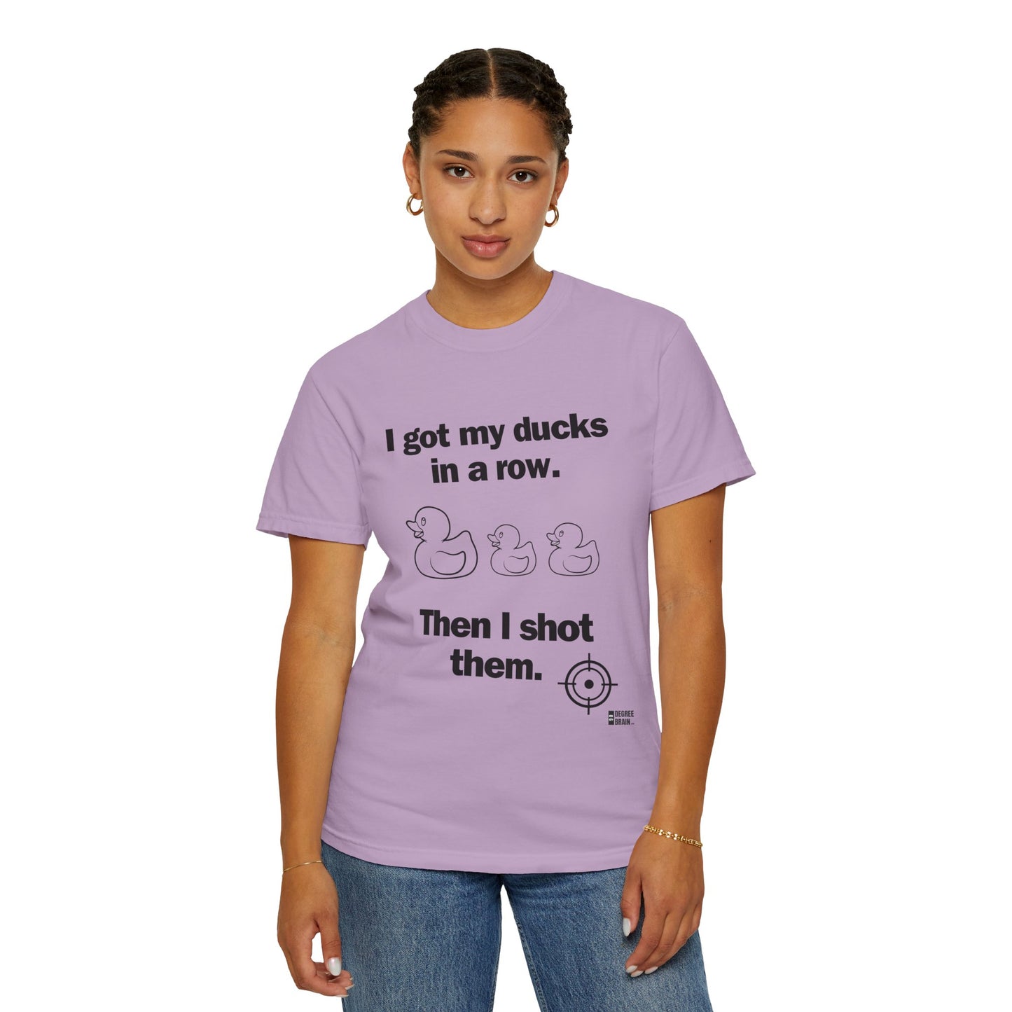 "Ducks in a Row" Unisex Garment-Dyed T-shirt