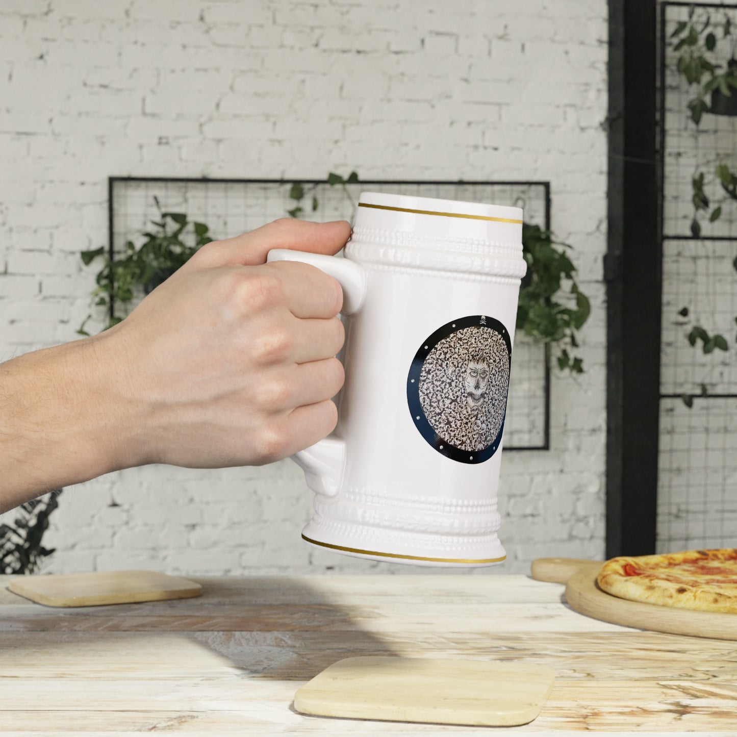 "Skull King" Stein