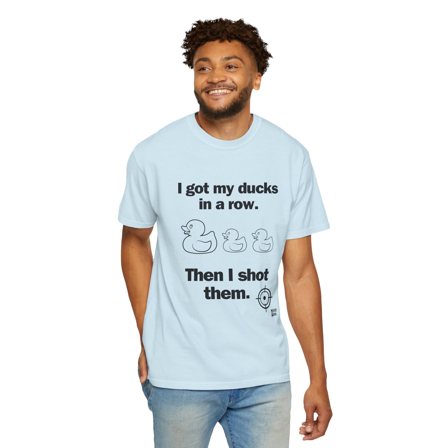 "Ducks in a Row" Unisex Garment-Dyed T-shirt