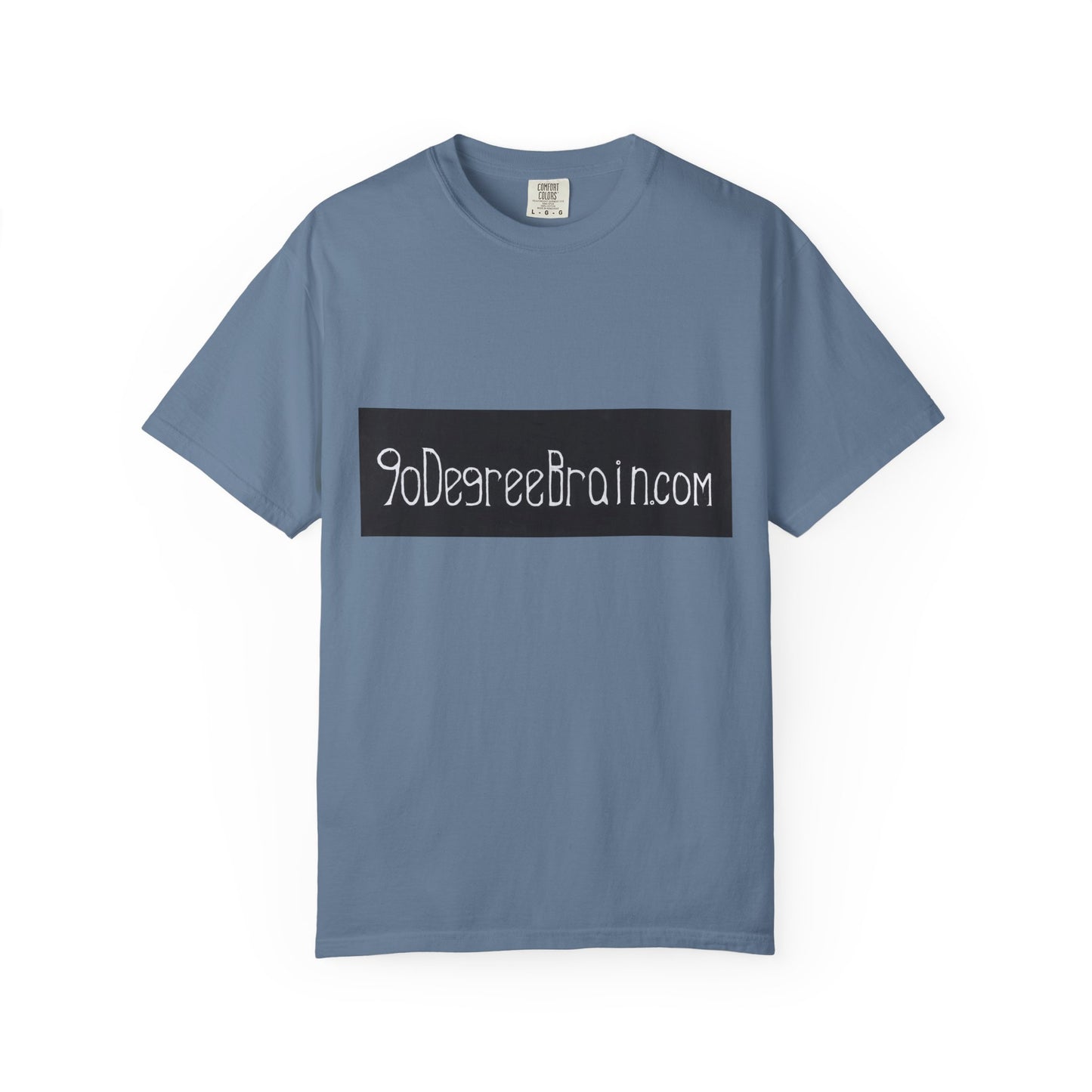 "90 Degree Brain Dot Com" Unisex Garment Dyed T-Shirt