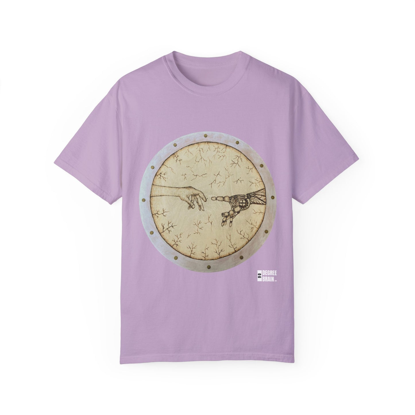 "Adam Creates Robot" Unisex Garment Dyed T-Shirt