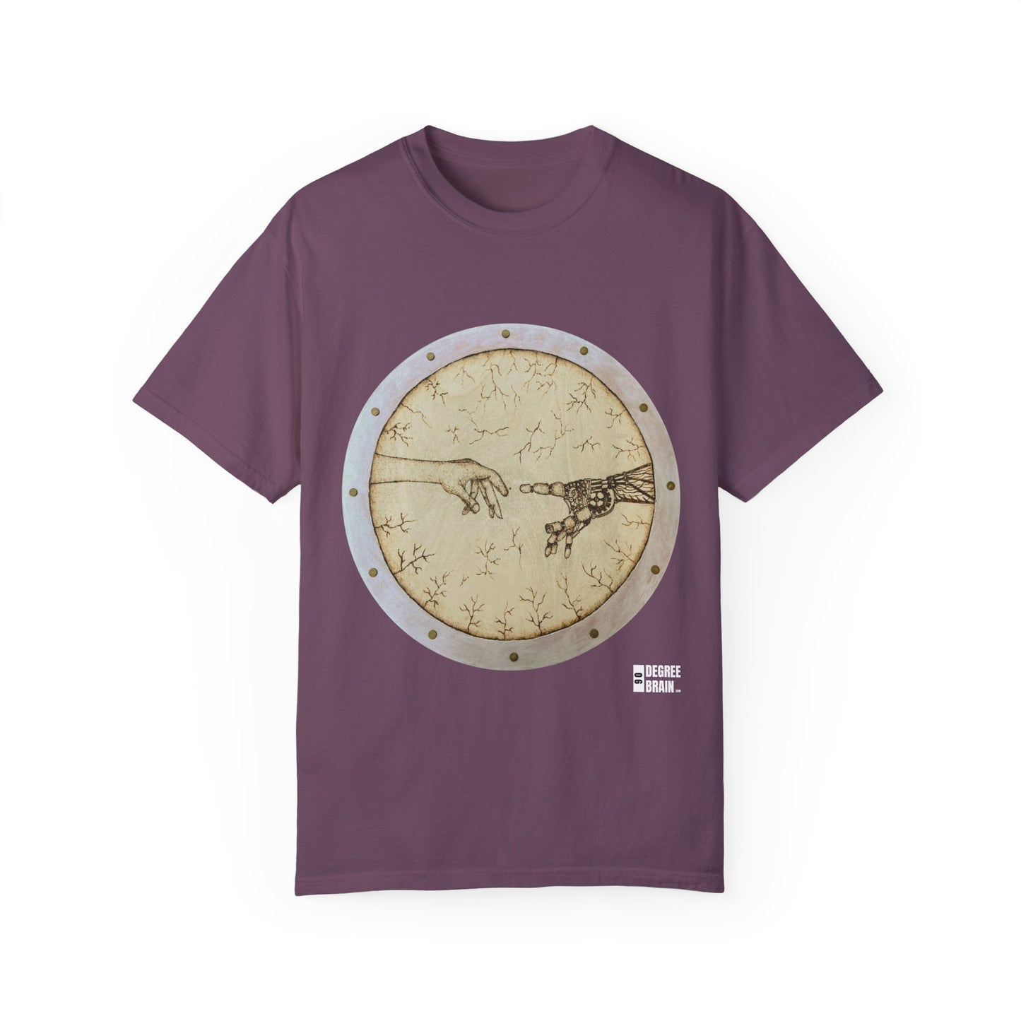 "Adam Creates Robot" Unisex Garment Dyed T-Shirt