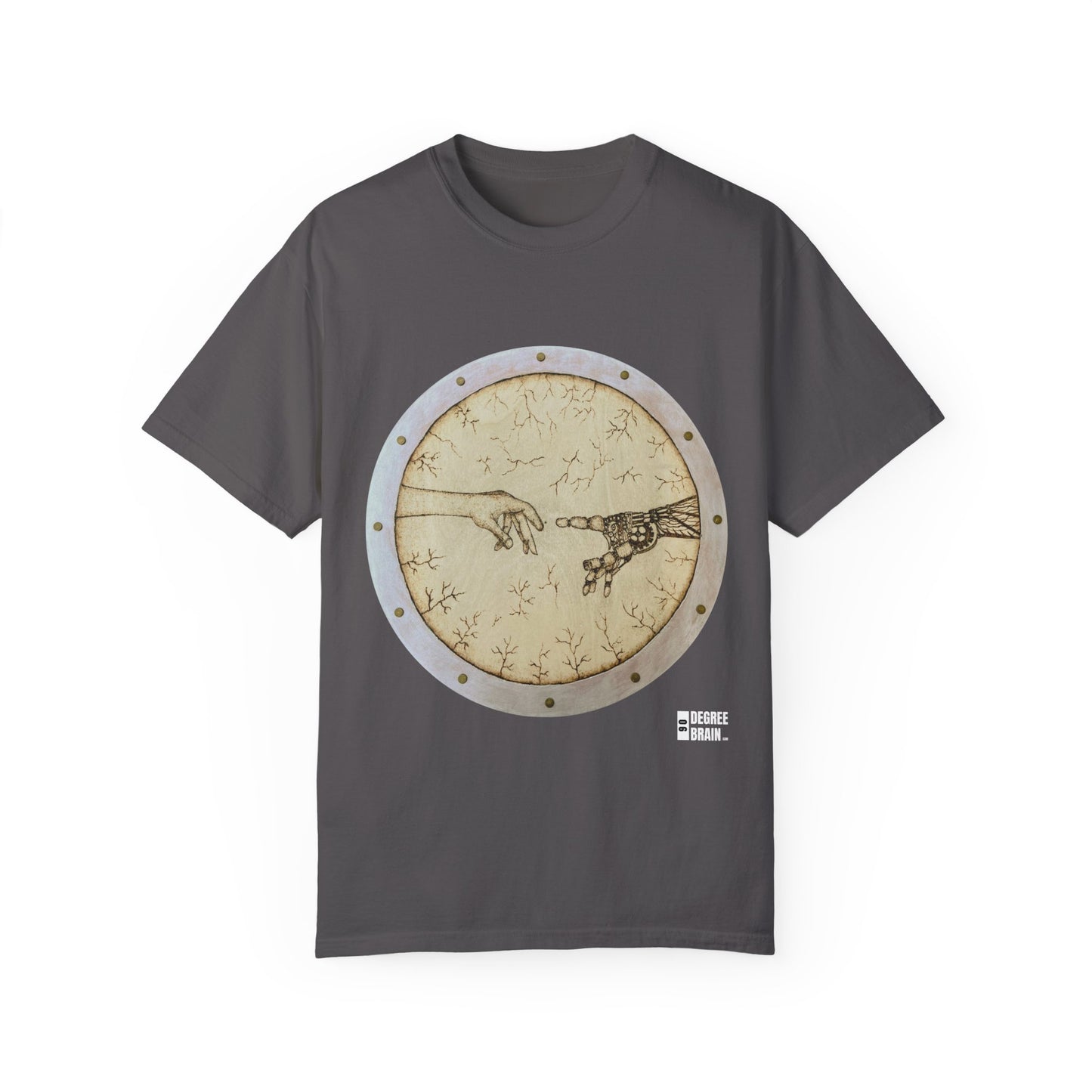"Adam Creates Robot" Unisex Garment Dyed T-Shirt
