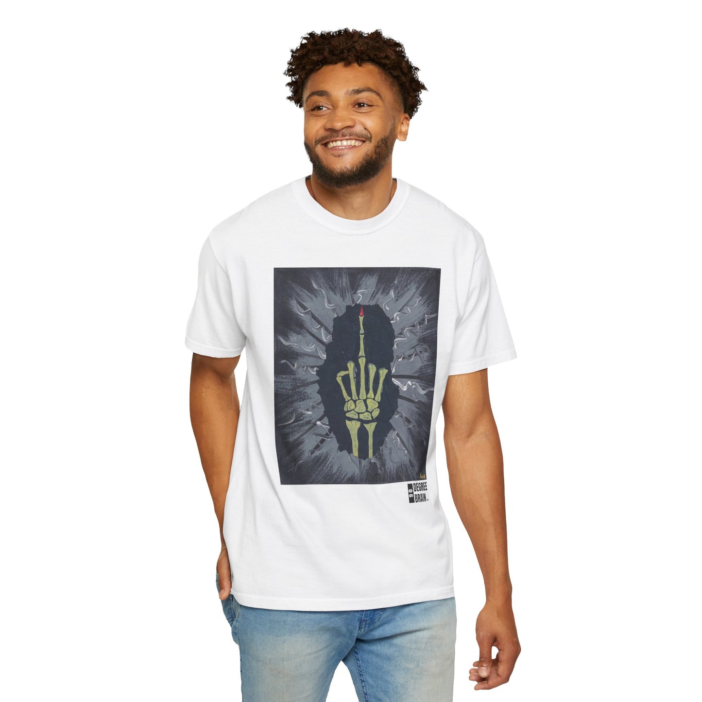 "Gray Bird" Unisex Garment Dyed T-Shirt