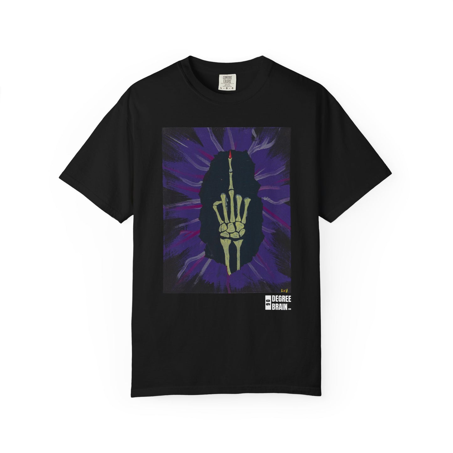 "Purple Bird" Unisex Garment Dyed T-Shirt