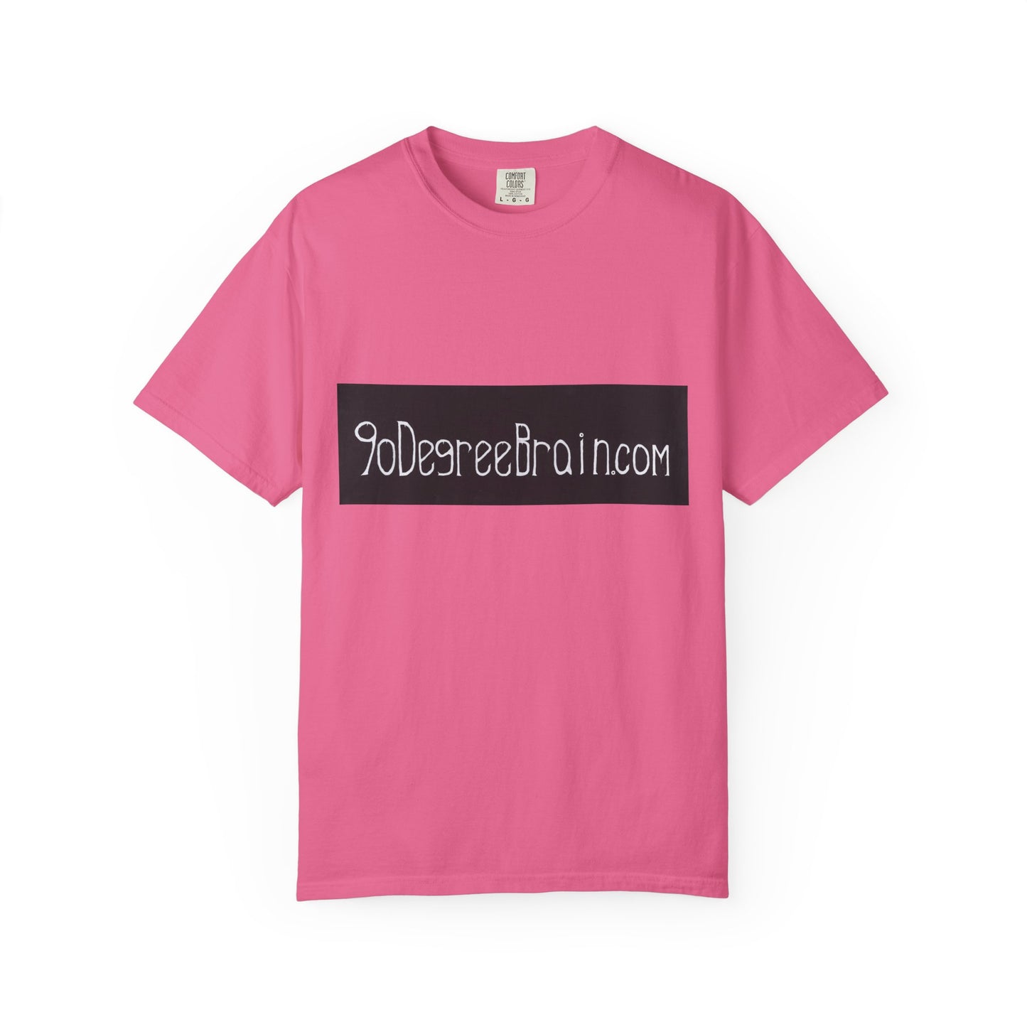 "90 Degree Brain Dot Com" Unisex Garment Dyed T-Shirt