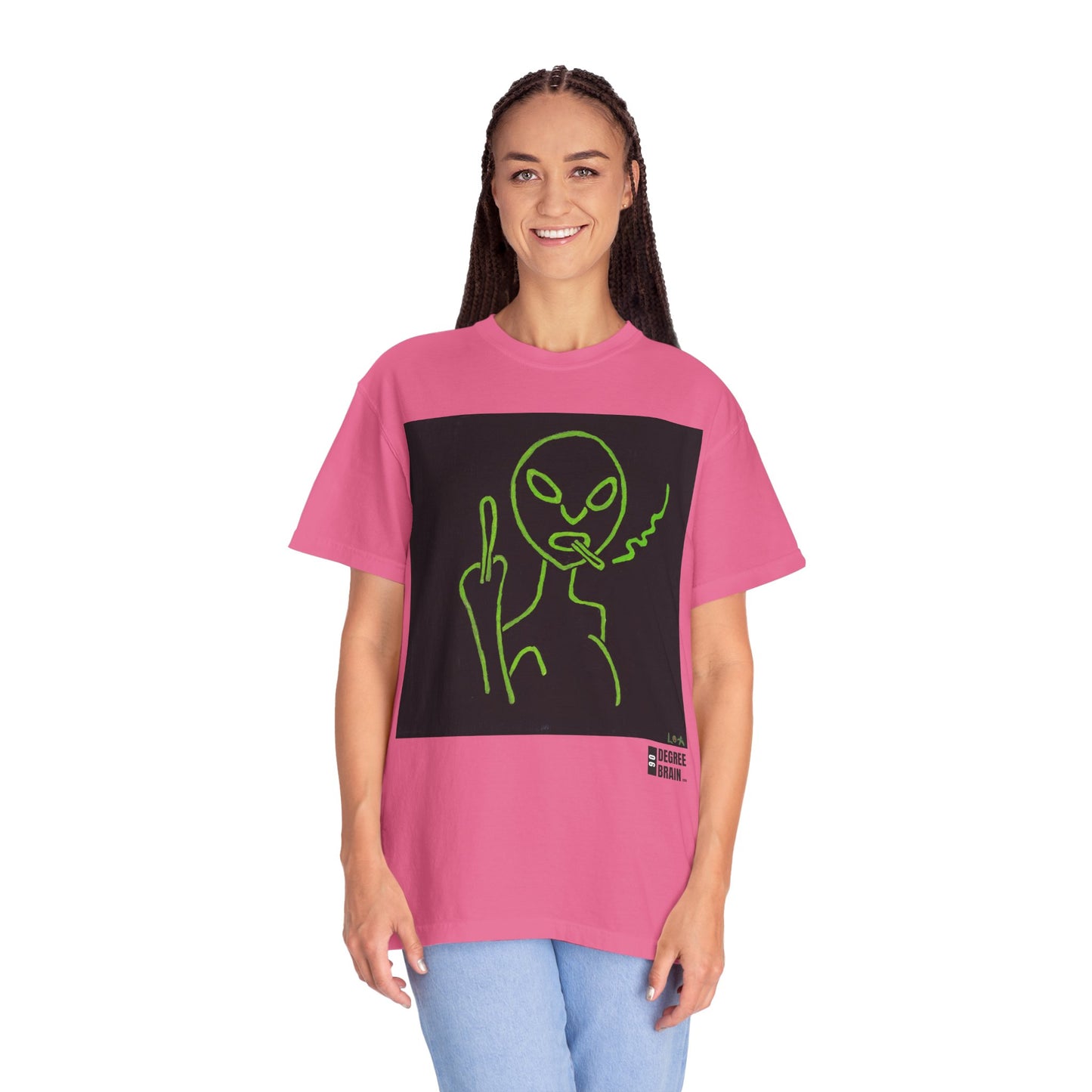 "Alien Attitude" Unisex Garment Dyed T-Shirt