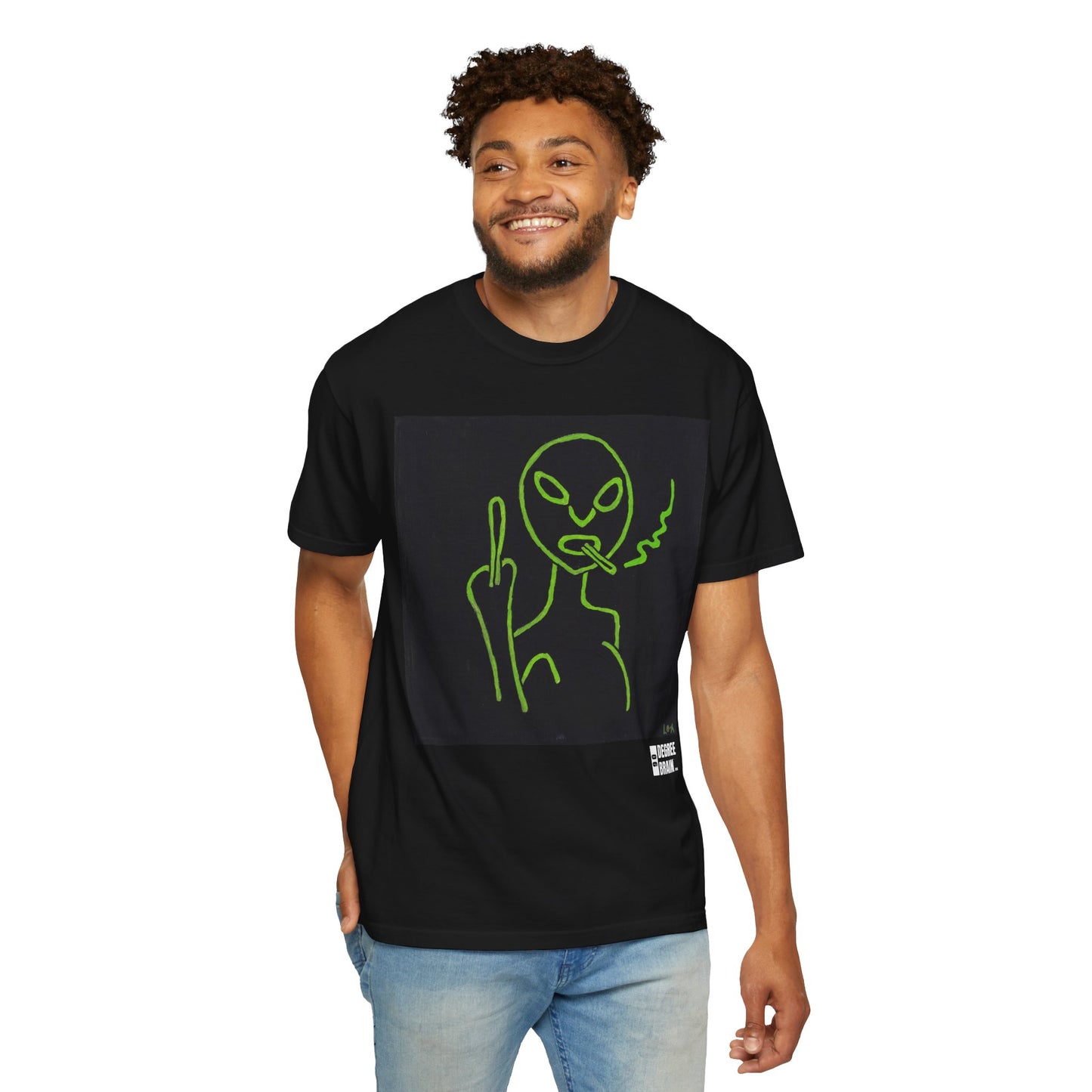 "Alien Attitude" Unisex Garment Dyed T-Shirt