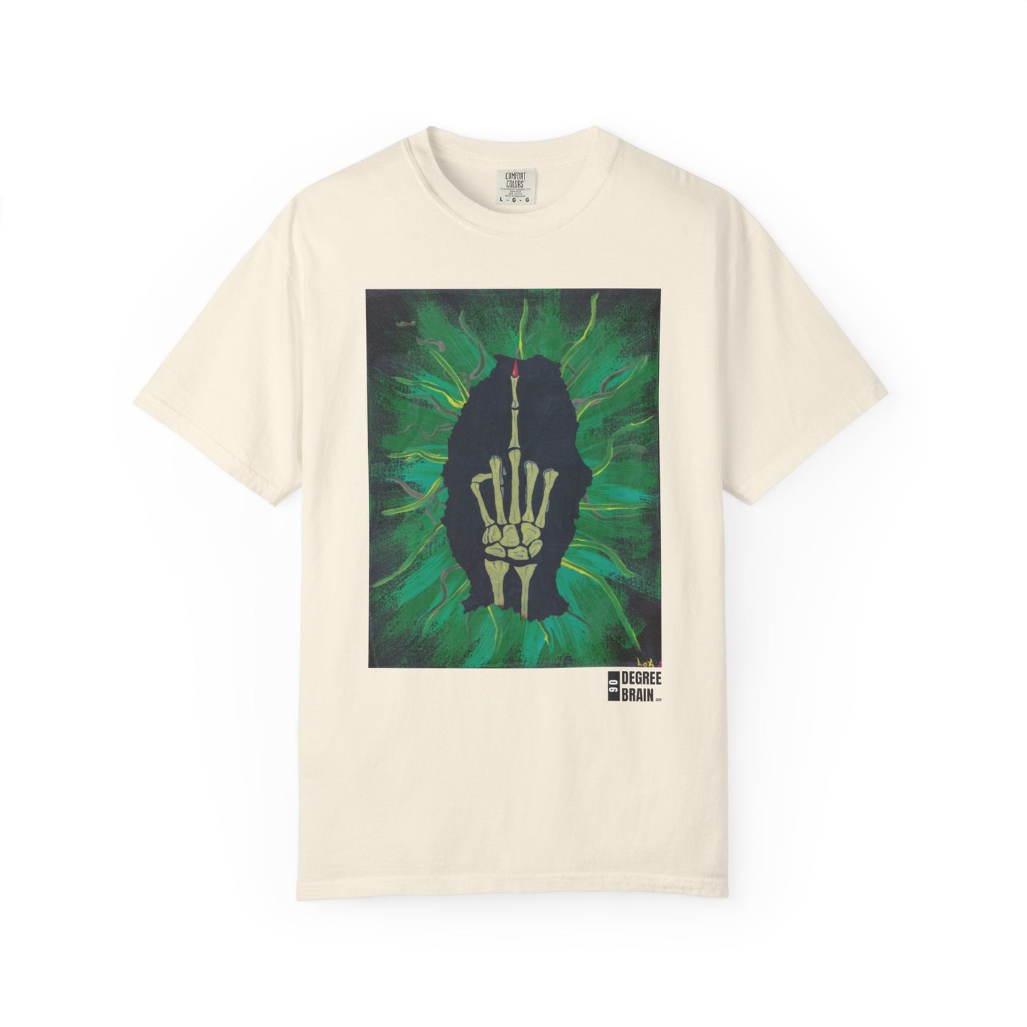 "Green Bird" Unisex Garment Dyed T-Shirt