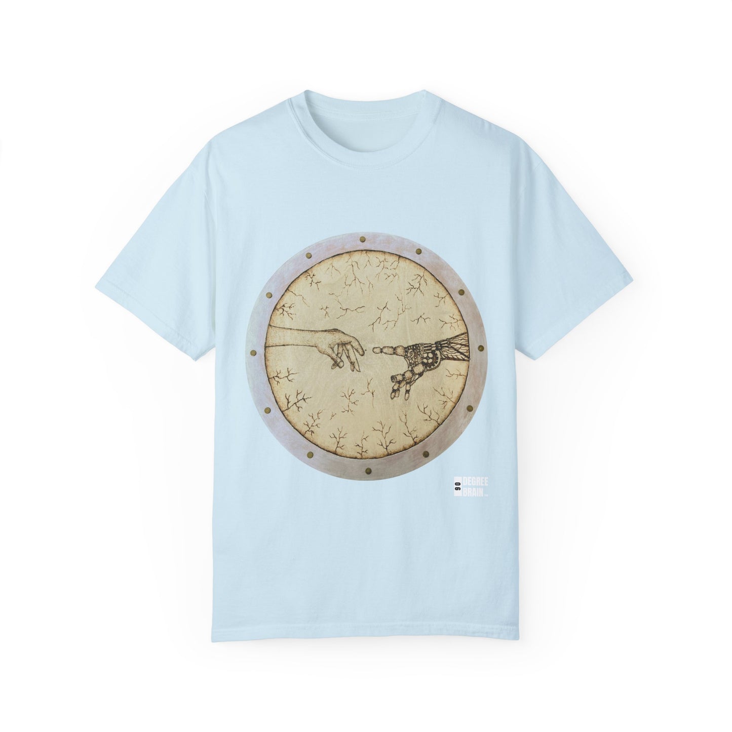 "Adam Creates Robot" Unisex Garment Dyed T-Shirt
