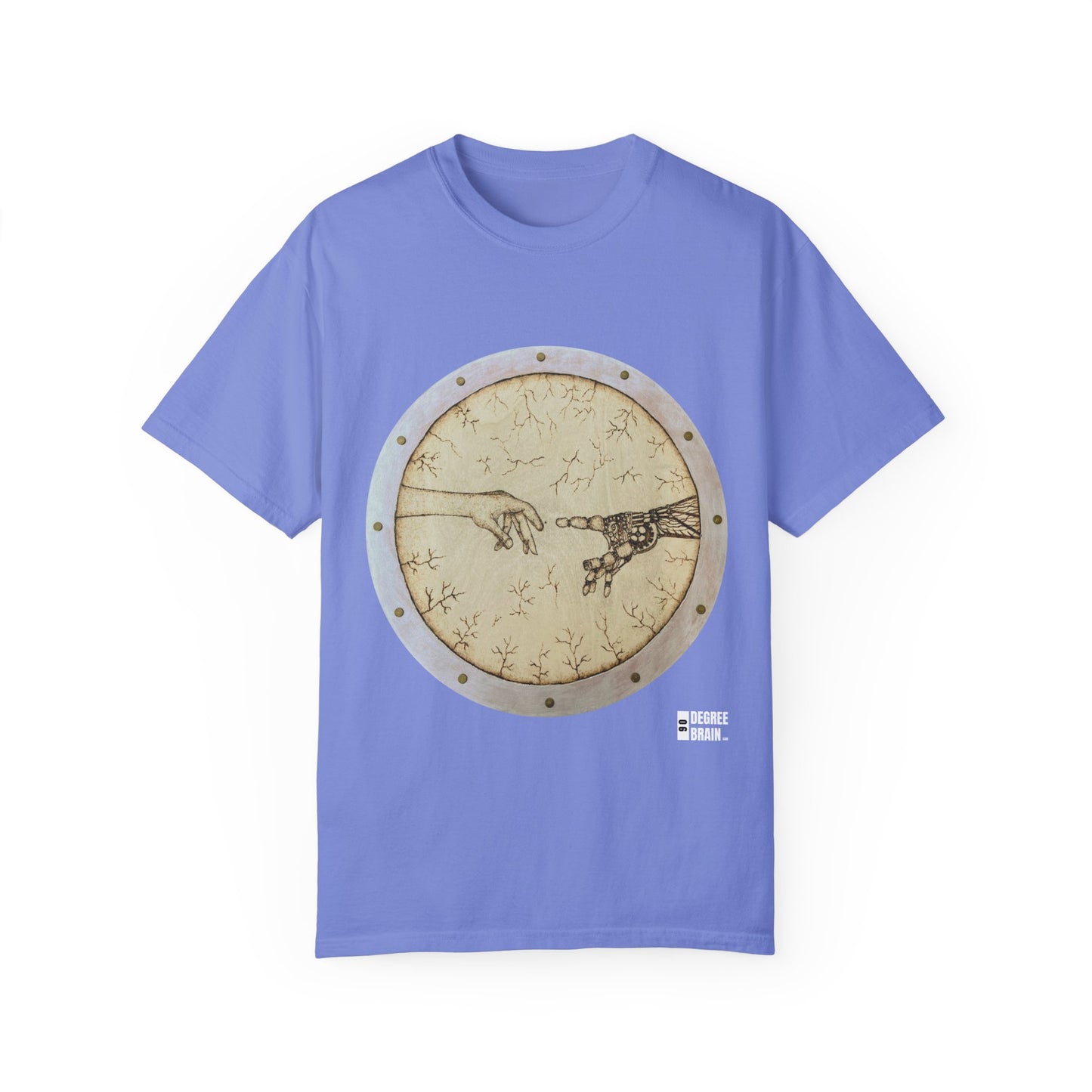 "Adam Creates Robot" Unisex Garment Dyed T-Shirt