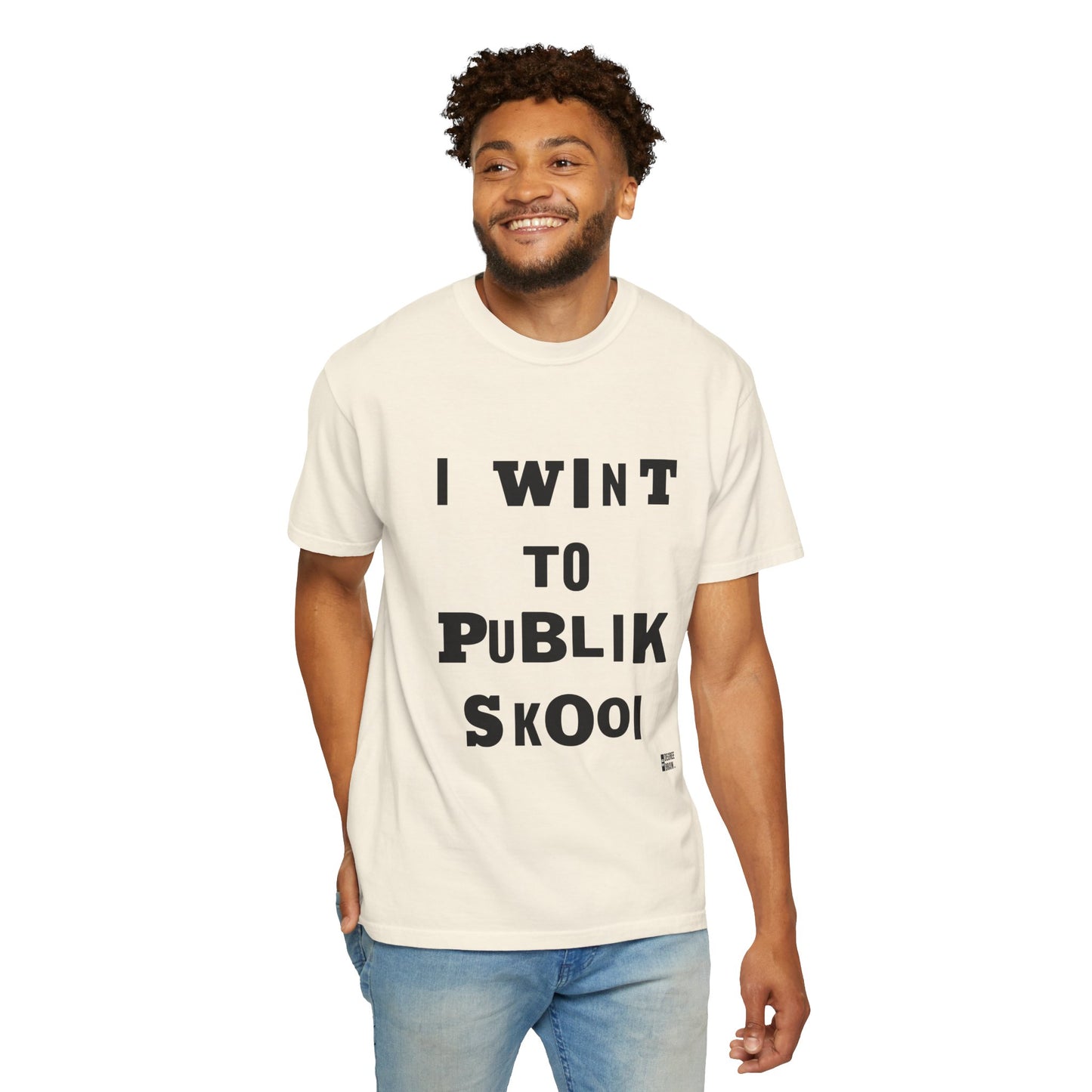 "Publik Skool" Unisex Garment-Dyed T-shirt
