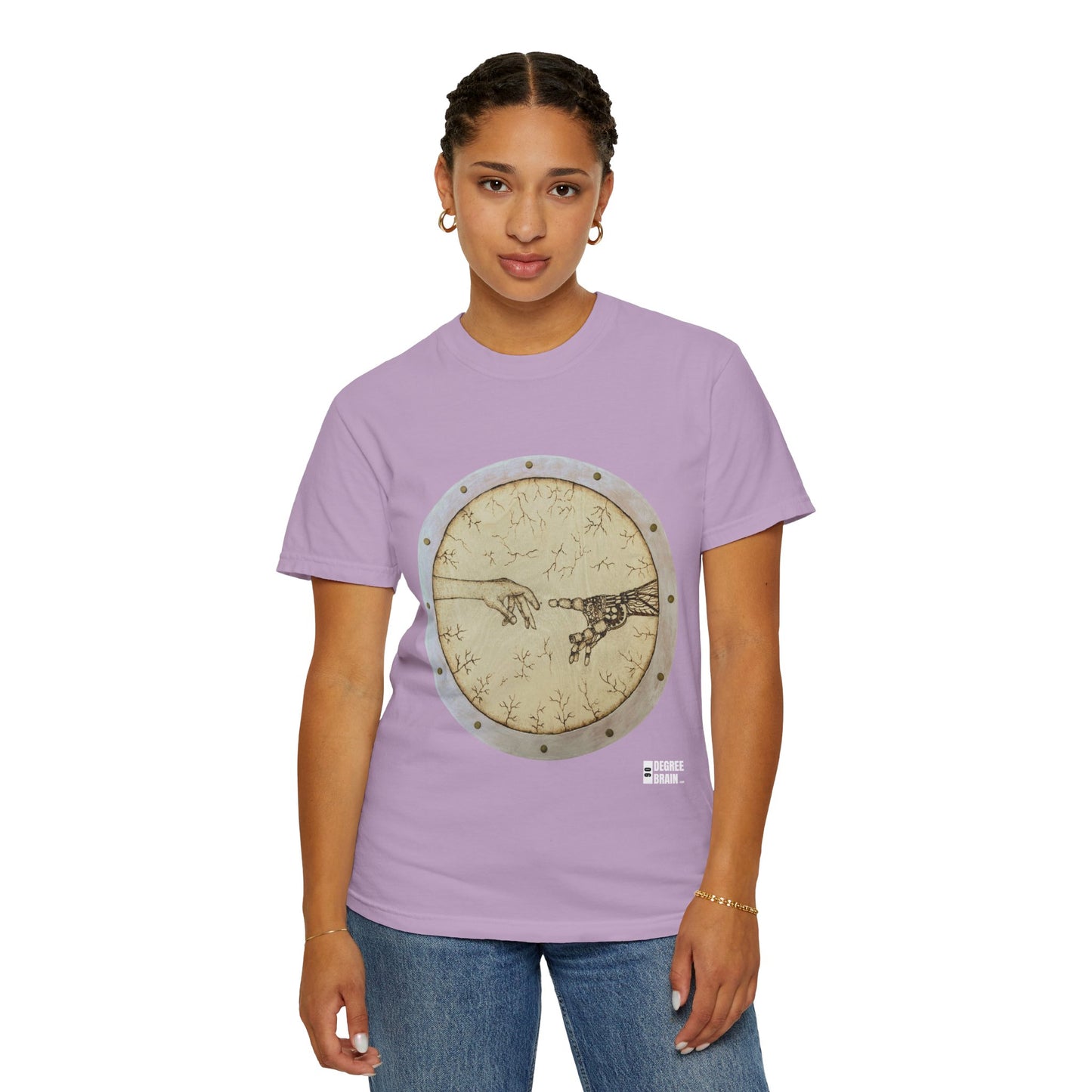 "Adam Creates Robot" Unisex Garment Dyed T-Shirt