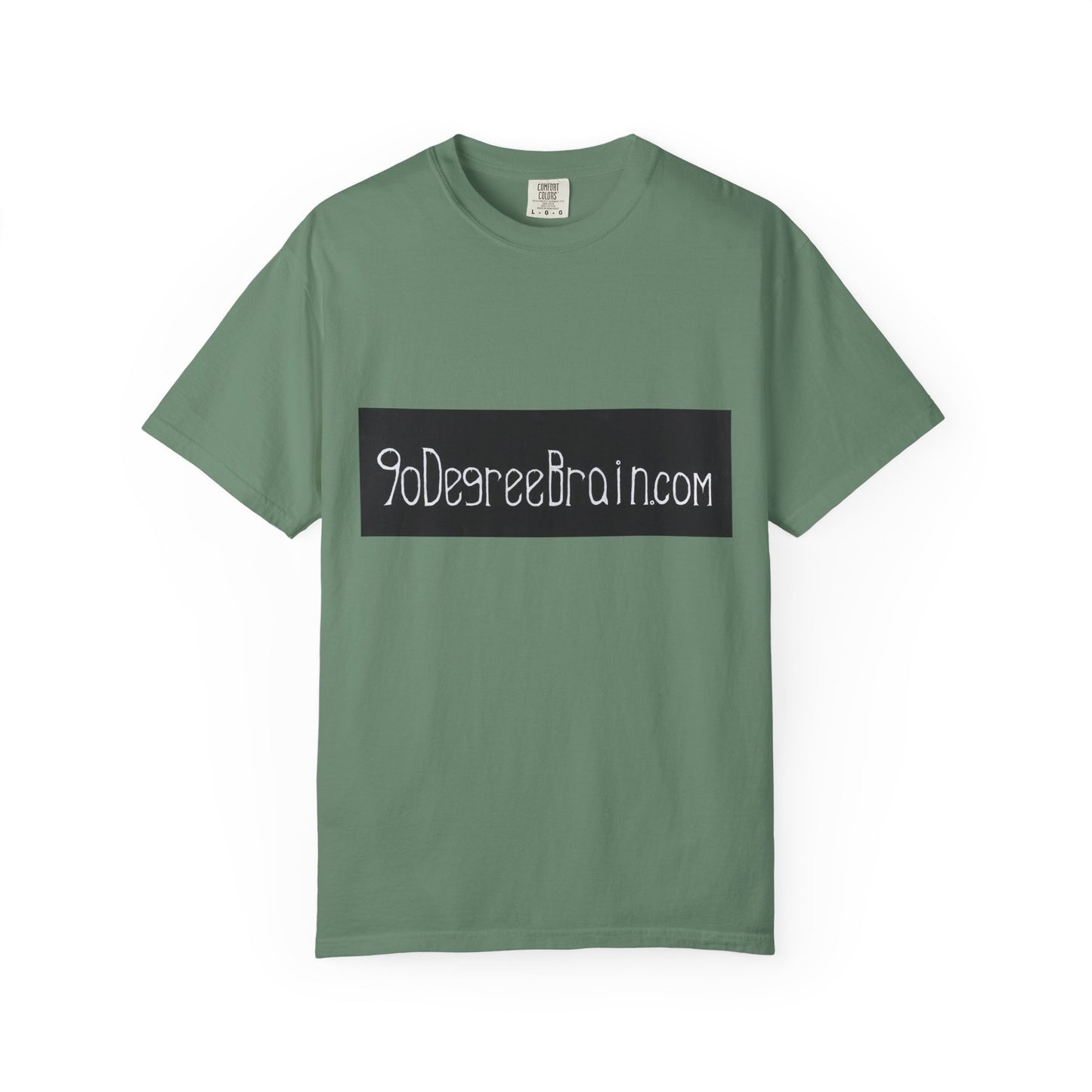 "90 Degree Brain Dot Com" Unisex Garment Dyed T-Shirt