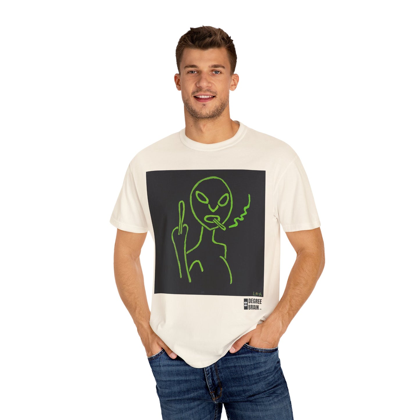 "Alien Attitude" Unisex Garment Dyed T-Shirt