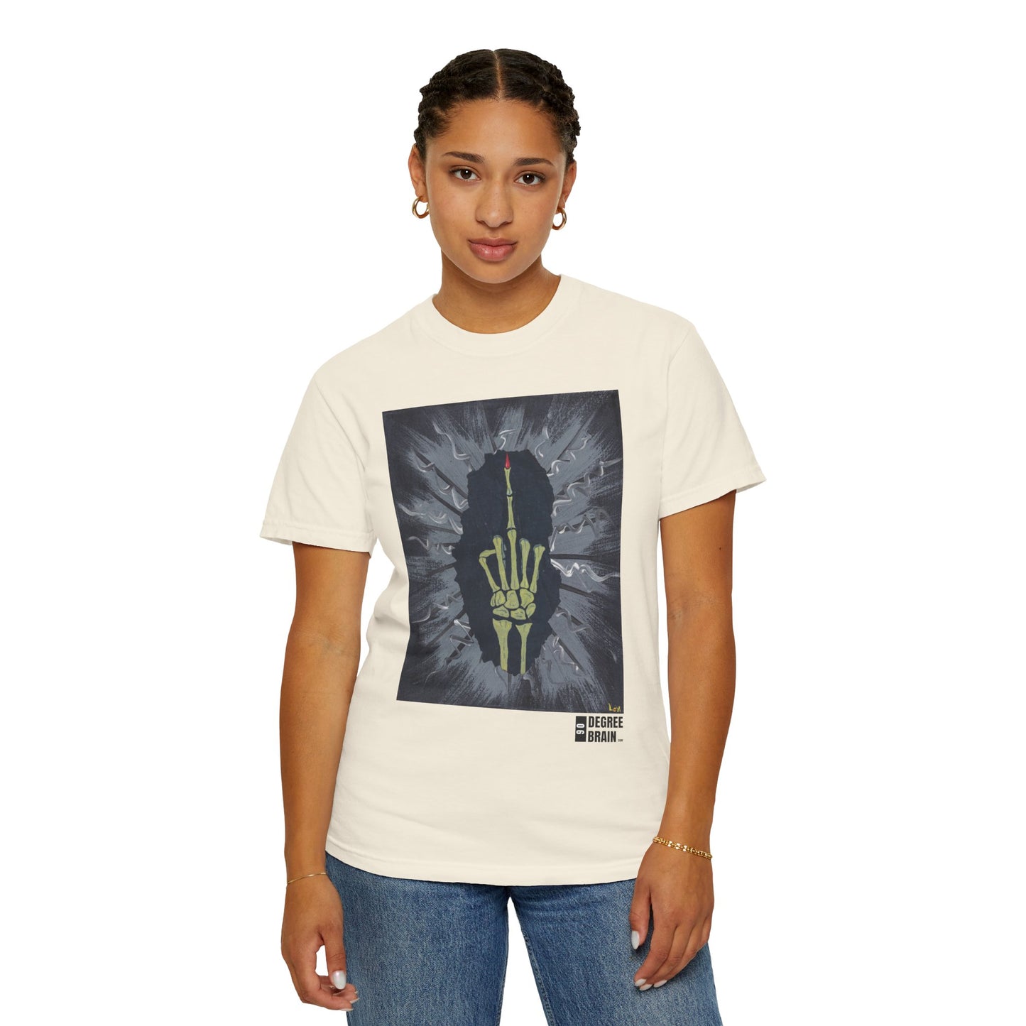 "Gray Bird" Unisex Garment Dyed T-Shirt