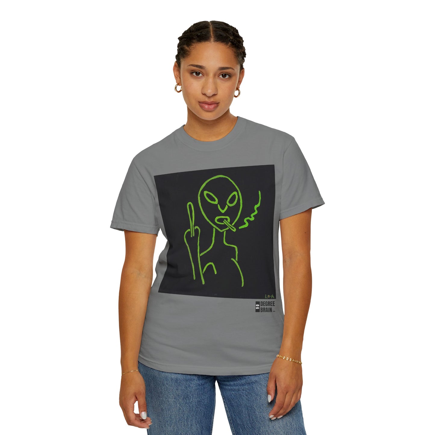 "Alien Attitude" Unisex Garment Dyed T-Shirt