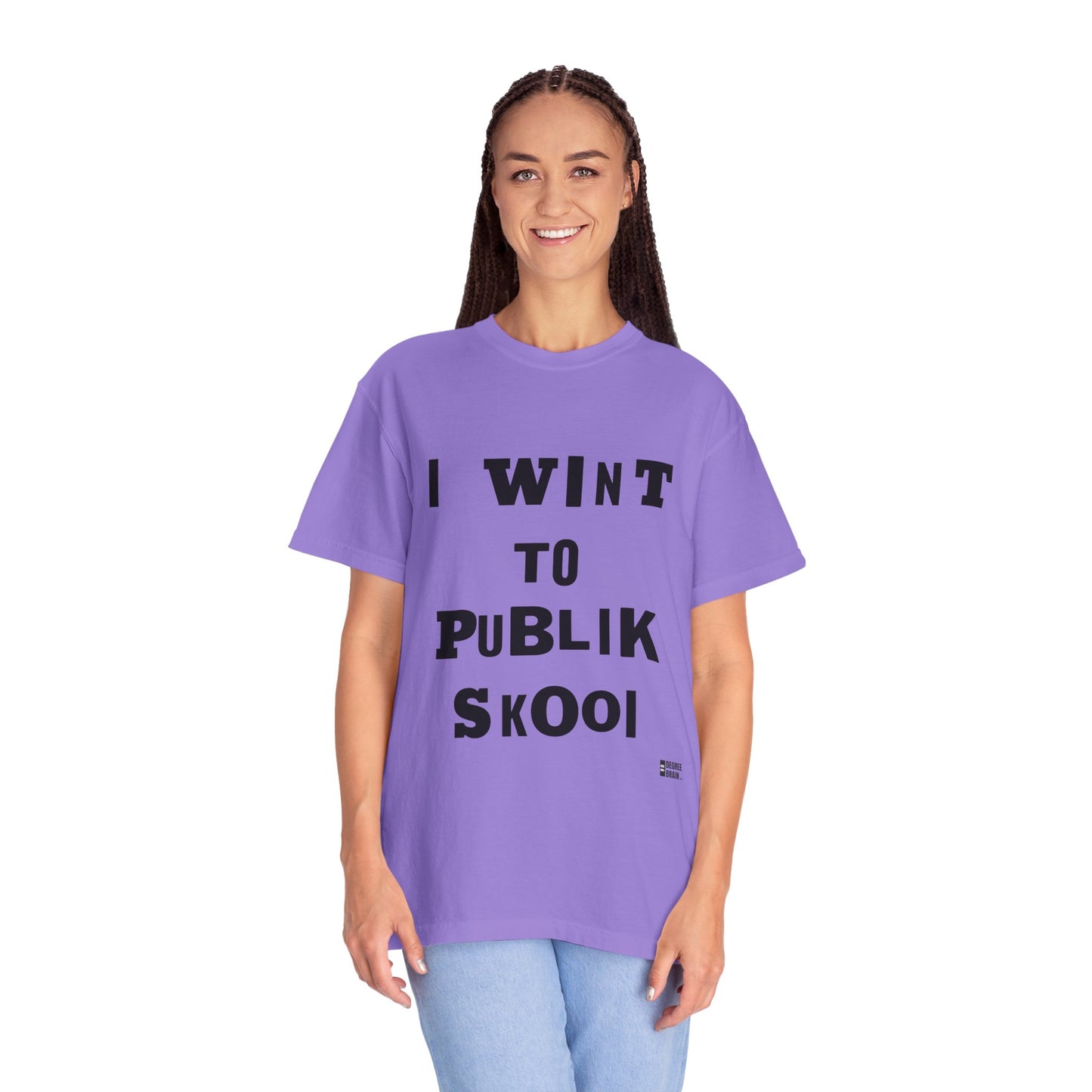 "Publik Skool" Unisex Garment-Dyed T-shirt