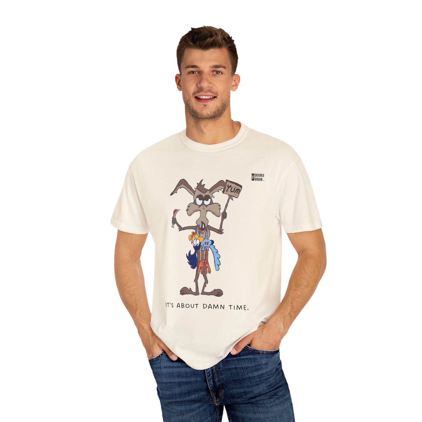 "It's About Damn Time" Unisex Garment-Dyed T-shirt