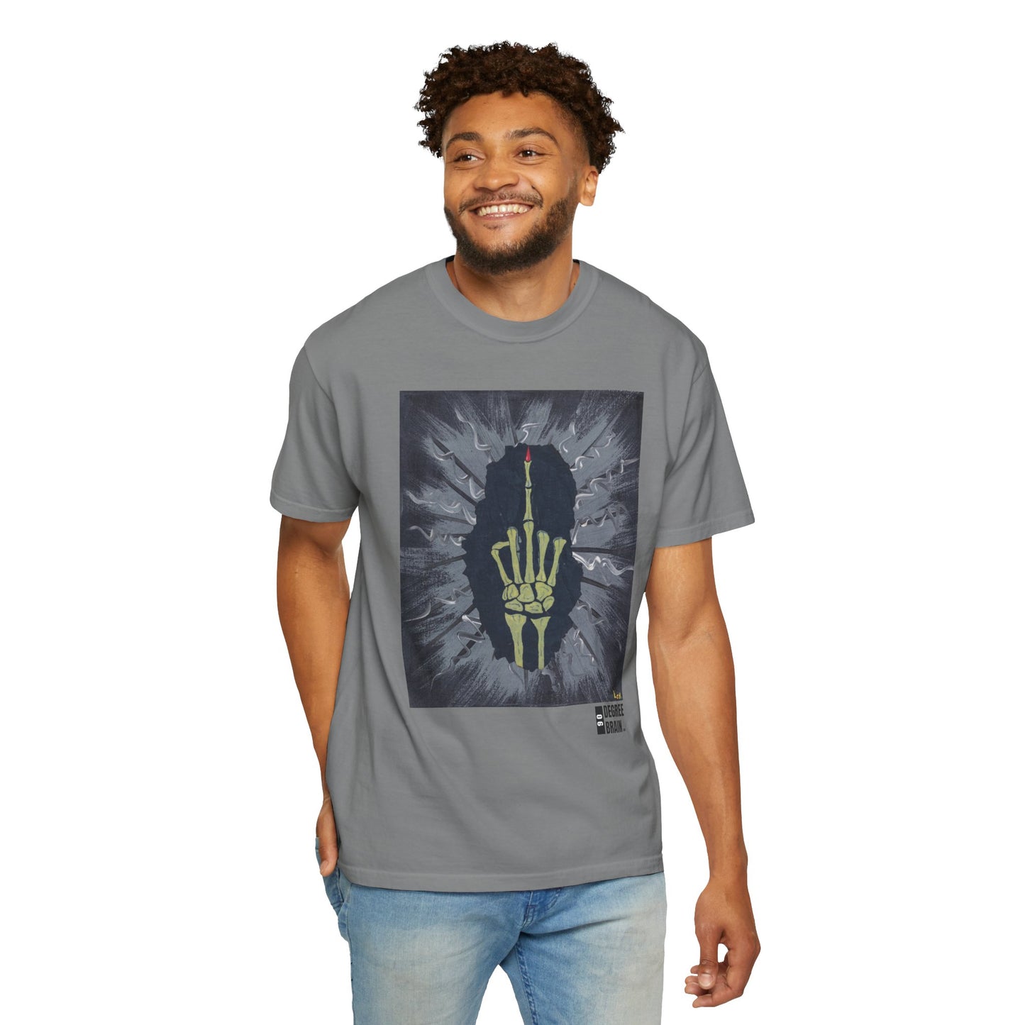 "Gray Bird" Unisex Garment Dyed T-Shirt