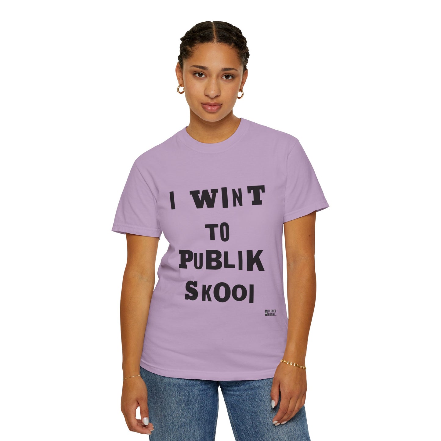 "Publik Skool" Unisex Garment-Dyed T-shirt
