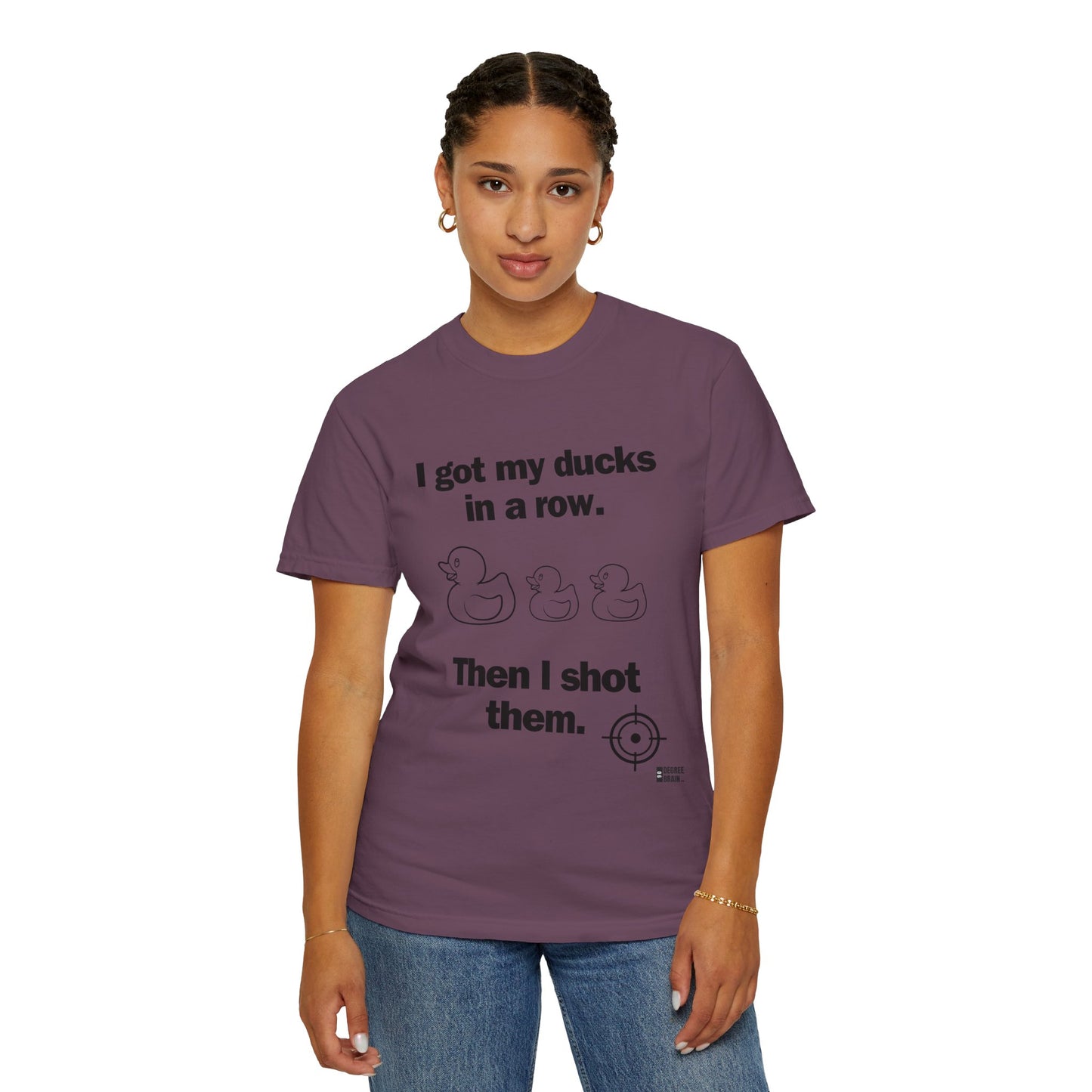 "Ducks in a Row" Unisex Garment-Dyed T-shirt