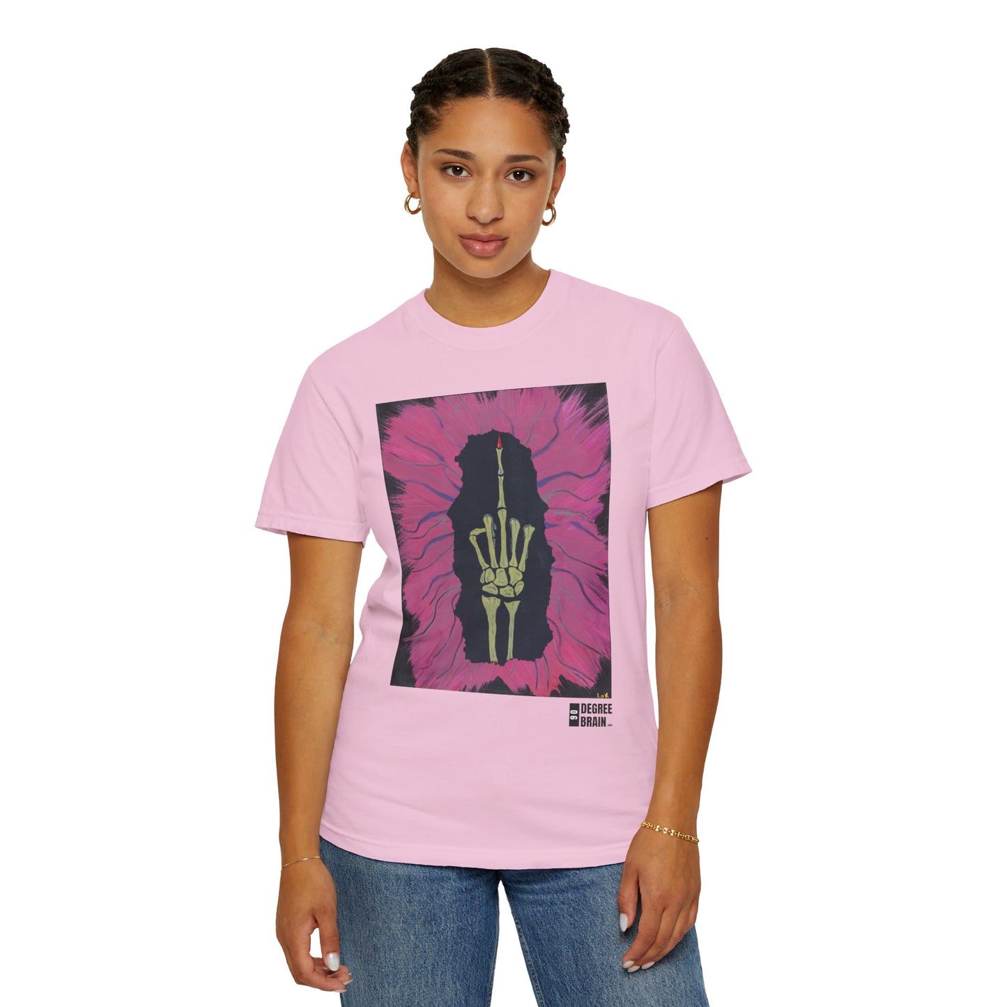 "Pink Bird" Unisex Garment Dyed T-Shirt