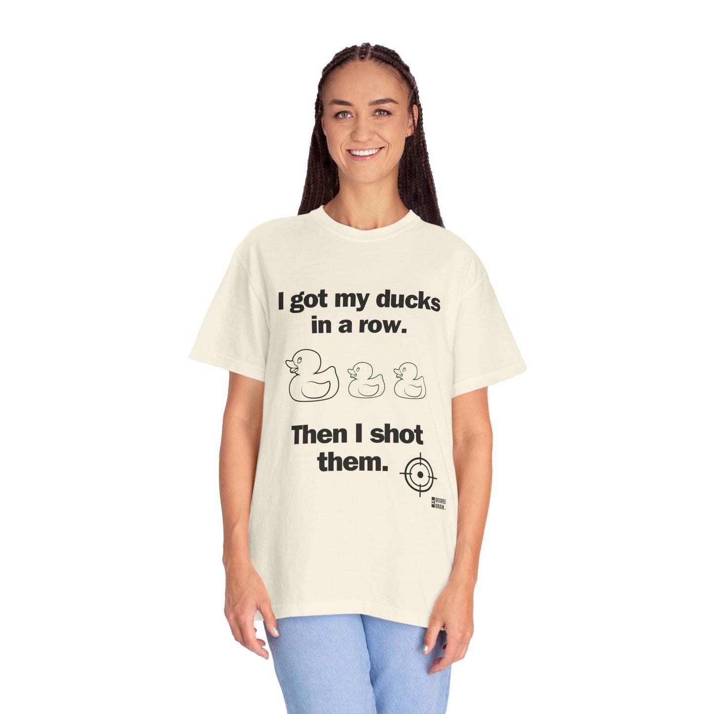 "Ducks in a Row" Unisex Garment-Dyed T-shirt