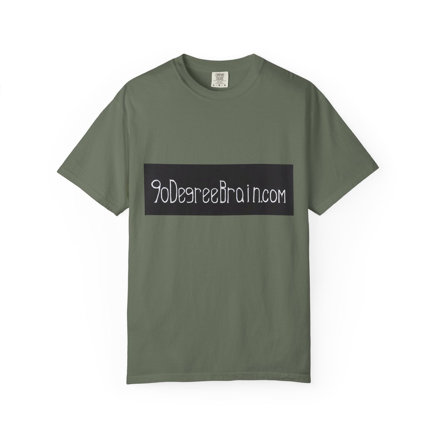 "90 Degree Brain Dot Com" Unisex Garment Dyed T-Shirt