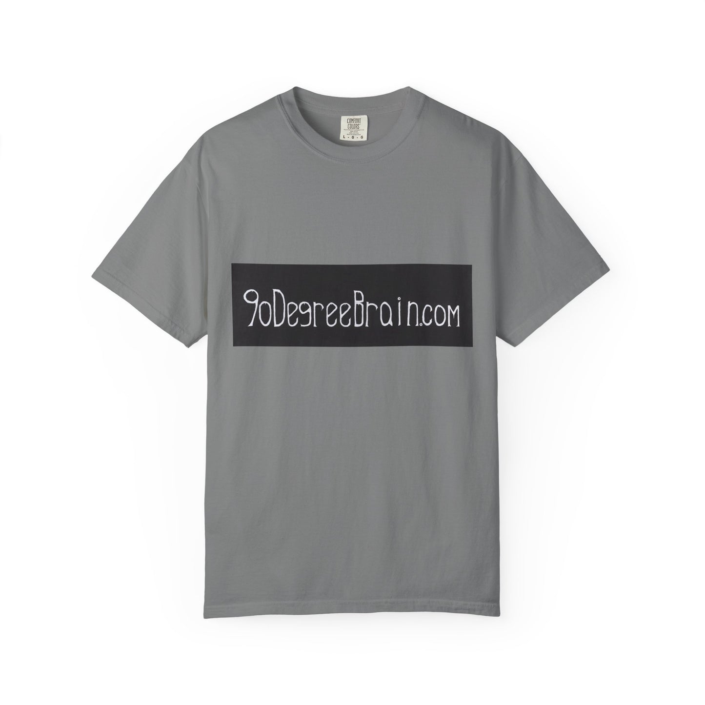 "90 Degree Brain Dot Com" Unisex Garment Dyed T-Shirt