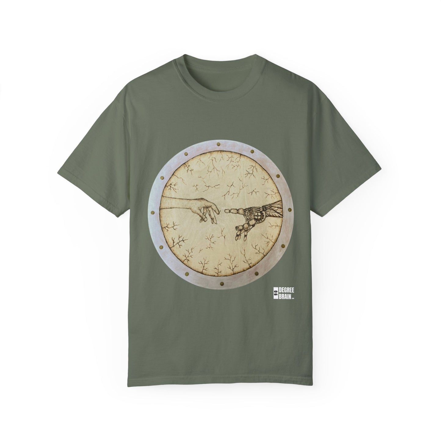 "Adam Creates Robot" Unisex Garment Dyed T-Shirt