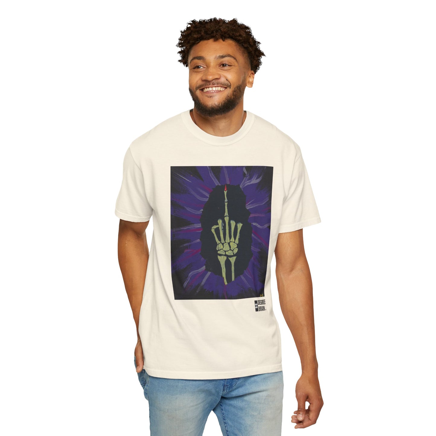 "Purple Bird" Unisex Garment Dyed T-Shirt