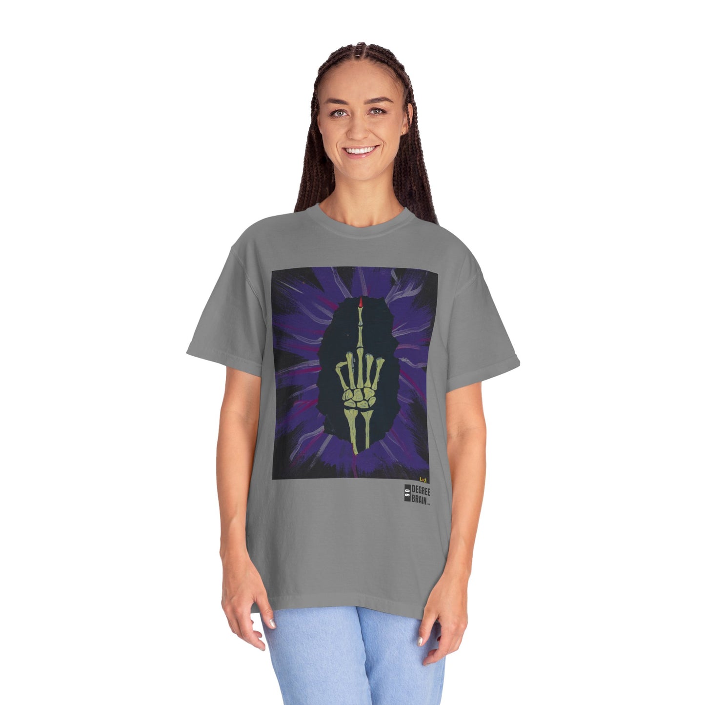"Purple Bird" Unisex Garment Dyed T-Shirt
