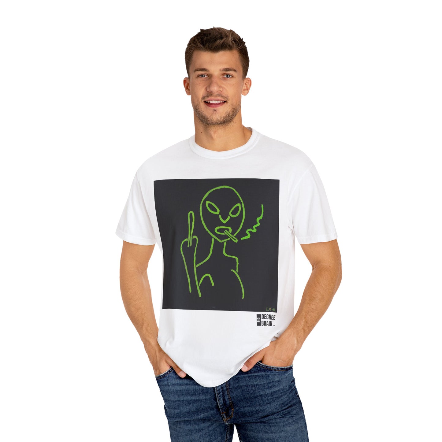 "Alien Attitude" Unisex Garment Dyed T-Shirt