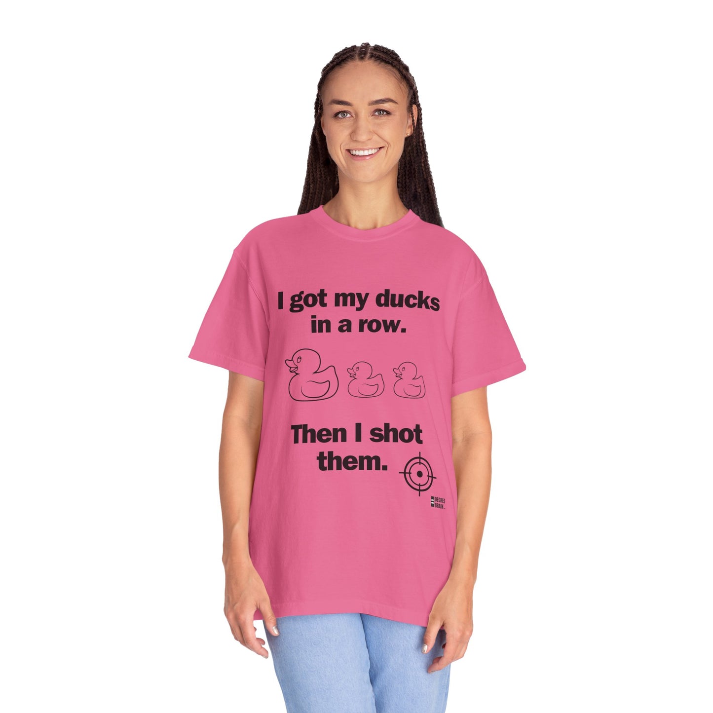"Ducks in a Row" Unisex Garment-Dyed T-shirt