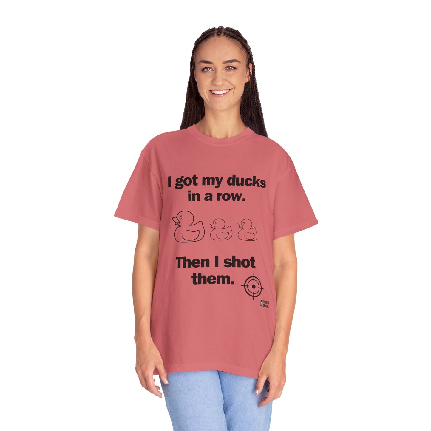 "Ducks in a Row" Unisex Garment-Dyed T-shirt