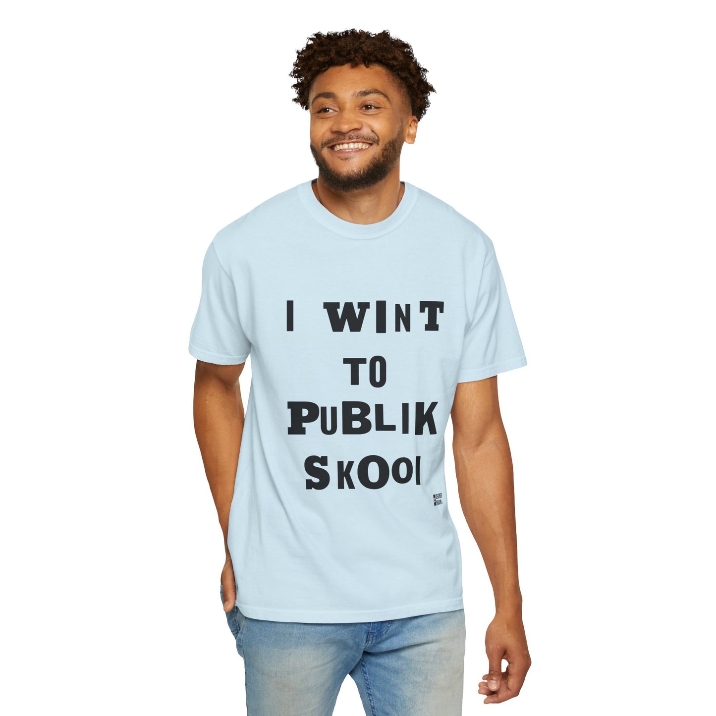 "Publik Skool" Unisex Garment-Dyed T-shirt