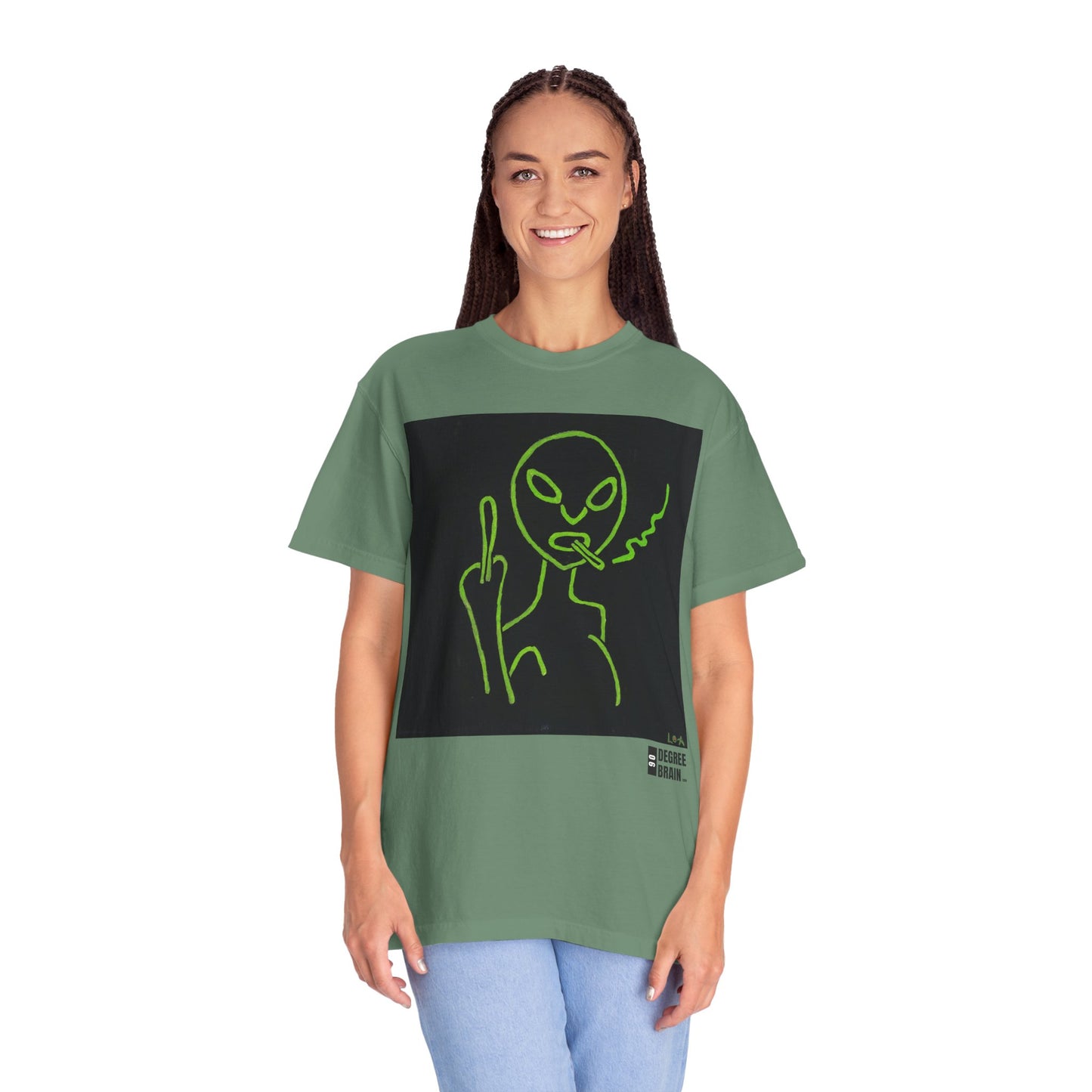 "Alien Attitude" Unisex Garment Dyed T-Shirt