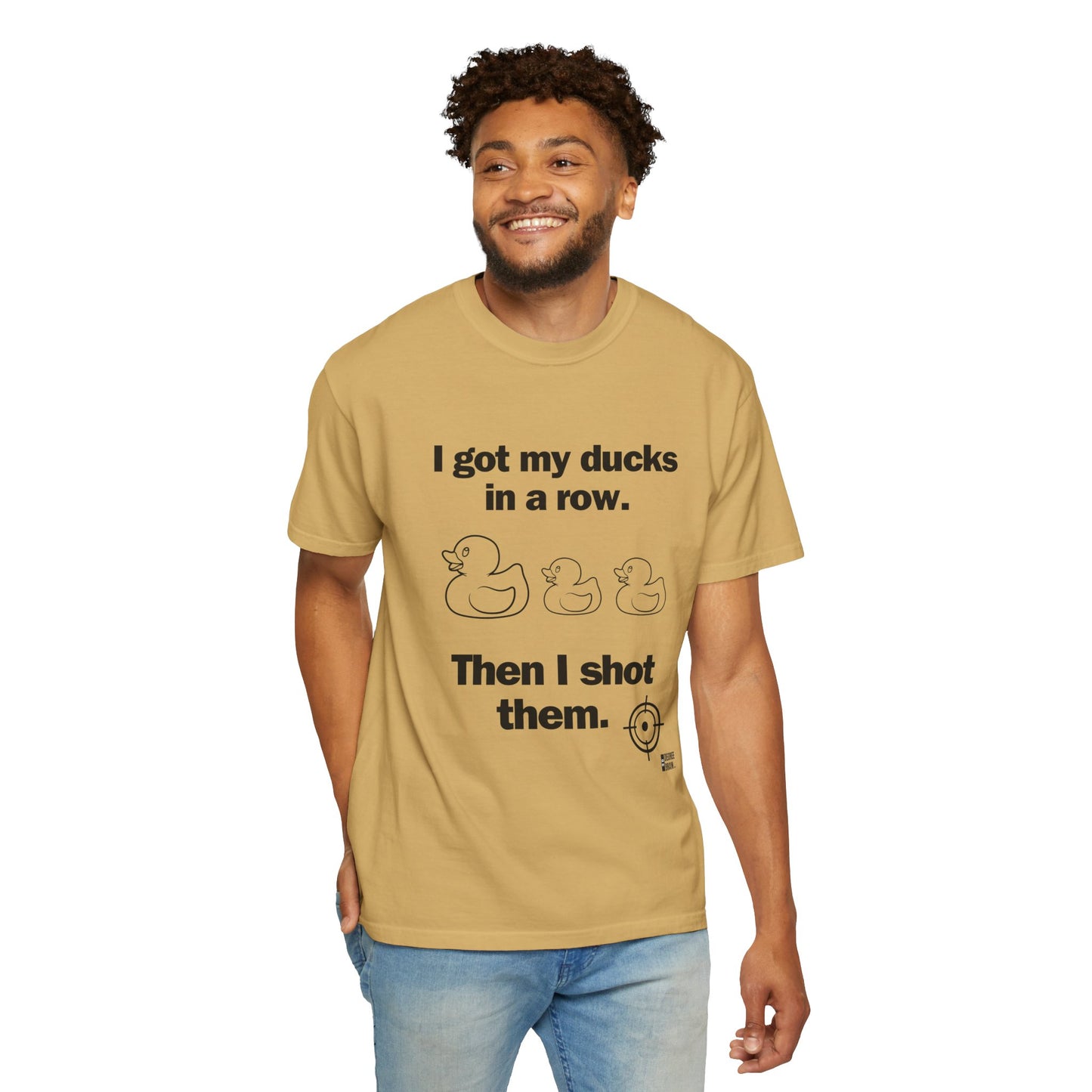 "Ducks in a Row" Unisex Garment-Dyed T-shirt