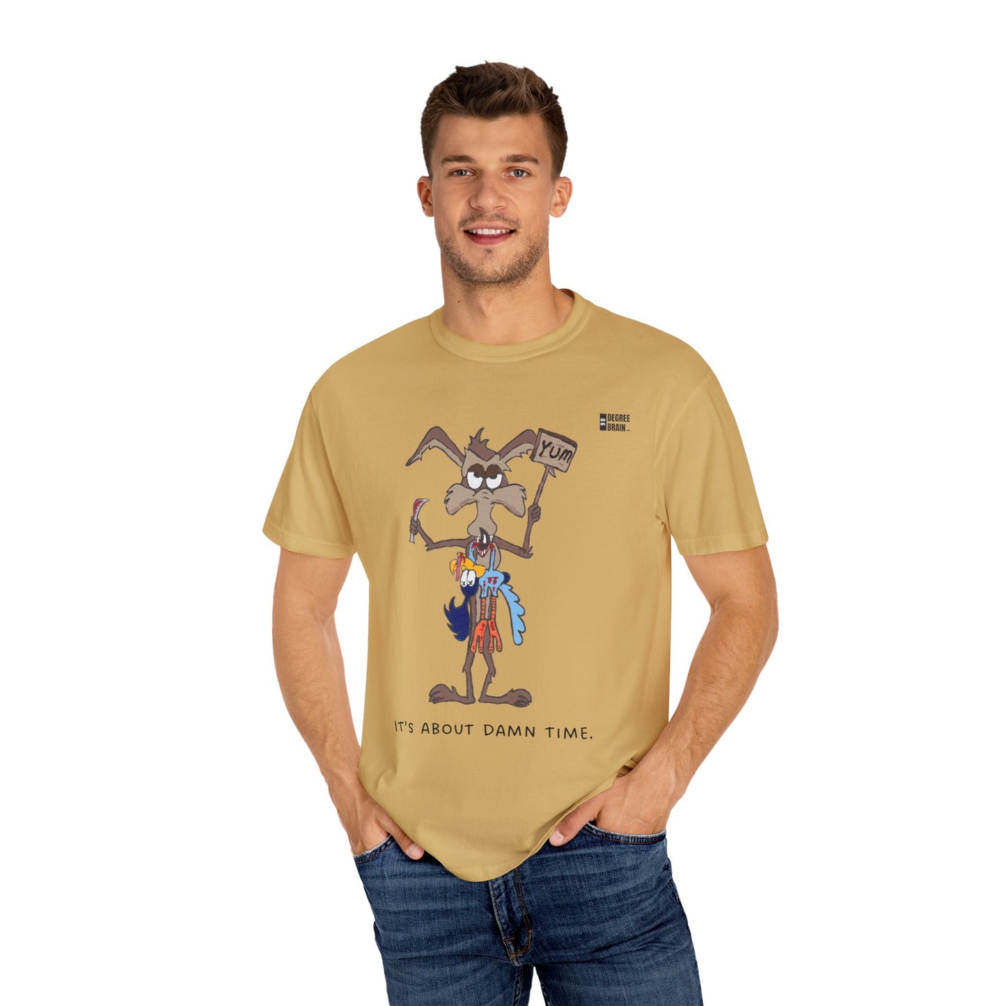 "It's About Damn Time" Unisex Garment-Dyed T-shirt