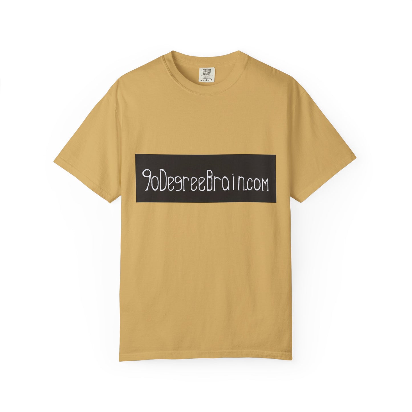 "90 Degree Brain Dot Com" Unisex Garment Dyed T-Shirt