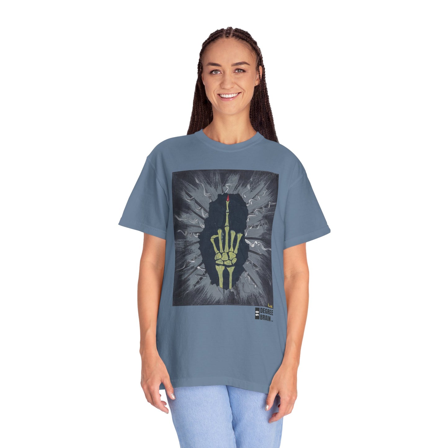 "Gray Bird" Unisex Garment Dyed T-Shirt